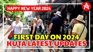 Kuta Bali Latest Updates, 1st January 2024 || Poppies Lane Kuta Bali