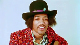 Jimi Hendrix On An Acoustic Guitar (only known 2 videos RARE) 4K 60FPS AI IMPROVED