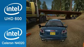 FlatOut 2 Gameplay Intel UHD 600 + Intel Celeron N4020