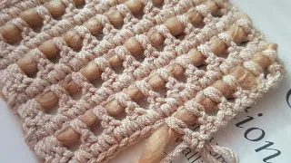 Такой узор крючком может подойти для вязания сумок🌷 crochet pattern.