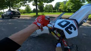 WHELLIE CRASH Honda cr 250 motard