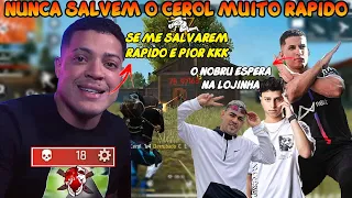 🤩CEROL FOI SALVO MUITO RAPIDO PELO NOBRU NA RANQUEADA APOSTADA E O HUDSON NÃO GOSTOU😂ft RACHA🤩