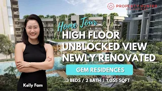 Gem Residences - Newly renovated, high floor, unblocked 3-bedroom - Home Tour