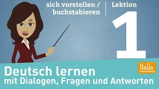 Learn German A1.1 / Lesson 1 / Introduce yourself / Spell
