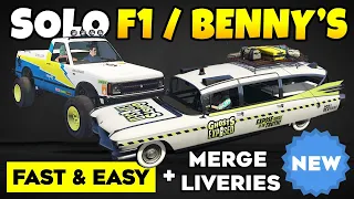 How to Get F1/Benny's Wheels SOLO + Merge Liveries (Galaxy, Ghost Exposed) FAST & EASY in GTA Online