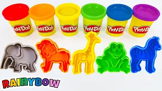 Play Doh Animals | Preschool Toddler Learning Video