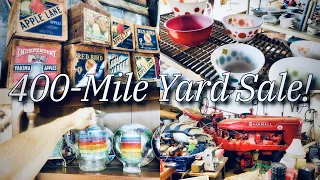 Thrifting for Antique & Vintage Deals on 400-Mile Yard Sale!