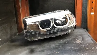 2019 BMW 5 Series G30 LED Headlight Repair Part 1 - Lens Removal