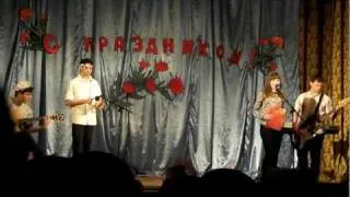 В руках автомат (к/ф "Мы из будущего") Пестяки 23.02.2012