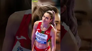 💥Belarusian Long Jump star Nastassia Mironchyk-Ivanova🥰😱#shorts