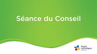 Séance du Conseil 25 janvier 2022