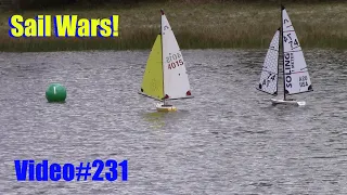 Sail Wars! Memorial Day Soling Regatta 2023, Race 7A, Video#231 RC Sailboat Racing, Melbourne, FL