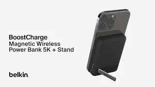 Belkin BoostCharge Magnetic Wireless Power Bank 5K + Stand