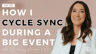 Fertility Confidence Podcast E116. How I cycle sync during a big event!