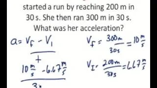 Solving problems for acceleration