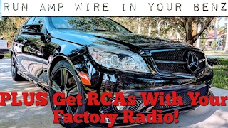 Wire a Mercedes Benz for a Subwoofer using Factory Radio