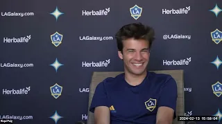 LA Galaxy Midfielder Riqui Puig Press Conference - MLS Is Back (2/13/24)