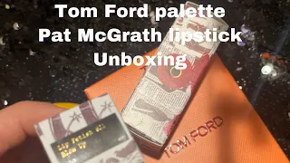 ASMR: Tom Ford palette and Pat McGrath Lipstick unboxing (no talking)