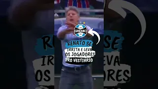 RENATO SE IRRITA COM A ARBITRAGEM E LEVA OS JOGADORES PARA O VESTIÁRIO! #grêmio #ccd #Renato