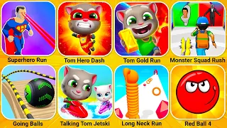 Mini Racing Adventures, Monster Squad Rush, Tom Hero Dash, Talking Tom Gold Run, Talking Tom Jetski…