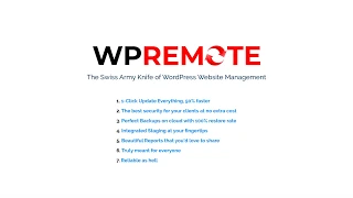 WP Remote -- One Platform vs Many Tools