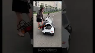 🛵💡 Unveiling the Future: Next-Gen Scooter Bike Rewind! 🔥 #TechTrendsetter #RewindRide