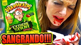 WARHEADS LOS MAS ÁCIDOS DEL MUNDO!!! SANGRANDO!!!! ·VLOG·