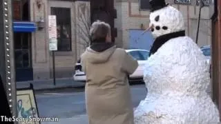 Scary snowman