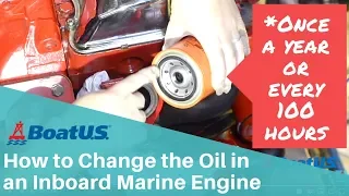 How to Change the Oil in an Inboard Marine Engine | BoatUS