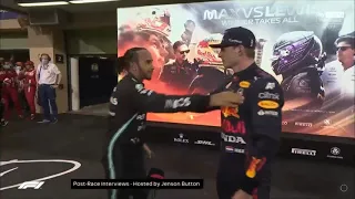 F1 Lewis Hamilton congratulate Max Verstappen