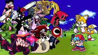 FNF Chasing But Everyone Sings it (Tails.EXE Chasing but different characters sing)