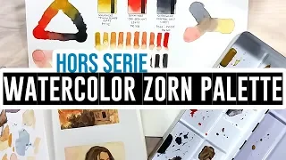 Fun with Zorn! - Experimenting with a very limited watercolor palette based on A. Zorn's palette!