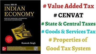 (Part 111) Parameters of GOOD TAX SYSTEM, Value Added Taxes, Goods & Services Tax #economics #upsc