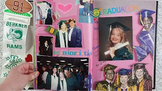 My 1990s Senior Scrapbook Flip Through 🎓 1992 High School Memories