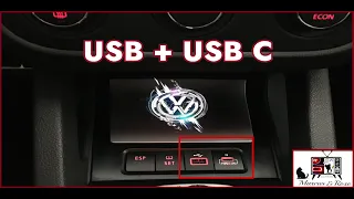 How to install a fast charging socket for mobile and usb port vw golf 5, Scirocco, golf 6.