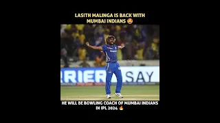 Lasith Malinga is back with Mumbai Indians #malinga #mumbaiindians #ipl2024