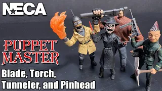 NECA's Puppet Master Blade, Tunneler, Torch, and Pinhead Figures!