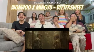 COUSINS REACT TO WONWOO X MINGYU 'Bittersweet (feat. LeeHi)' Official MV