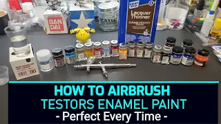 How To Airbrush Testors Enamel Paint - Awesome Results - Perfect Every Time !!