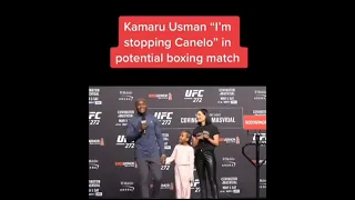 Kamaru Usman "I'm stopping Canelo" in potential boxing match #shorts #mma