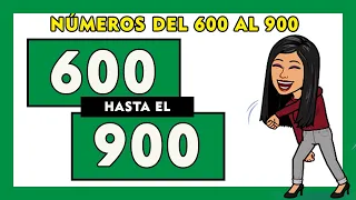🌟Números del 600 al 900 en letras en español I Spanish Numbers 600-900