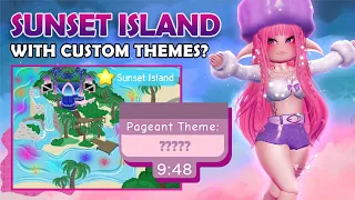 SUNSET ISLAND BUT WITH CUSTOM THEMES?! 🏰 Royale High Sunset Island