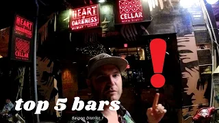 TOP 5 Bars Saigon (HCMC) District 1  🇻🇳