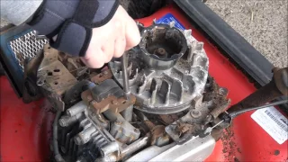 HOW TO Gap a Coil / Magneto on a BRIGGS and STRATTON LAWNMOWER Engine. ALL Models