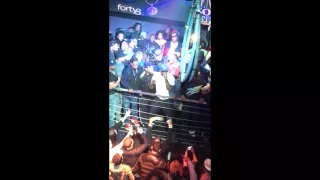 50 Cent's goon punches opp in the face at Stage 48 in NY