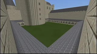 Minecraft Hogwarts das schloss: teil 88 / der innen Hof die erste hälfte