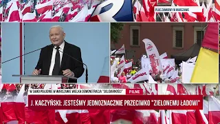 J. Kaczyński: Jesteśmy jednoznacznie przeciwko ,,Zielonemu Ładowi'' | TV Republika