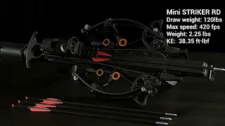 150lbs Mini Striker RD (reverse draw) pistol crossbow.