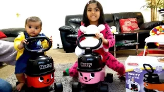 Pink Hetty and Henry Ride On Car Push Along Toys | Toy Unboxing and Playtime for Kids