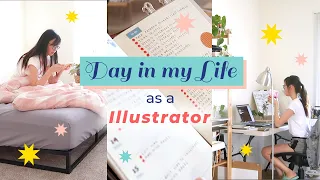 A Day in the Life of a Self Employed Illustrator ☀ STUDIO VLOG 31 ☀